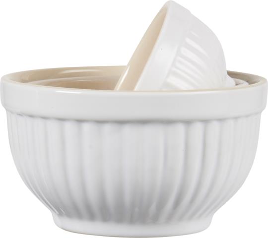IB Laursen - Schalensatz je 3 mini Mynte Pure White weiß Schüssel Müsli Küche Geschirr