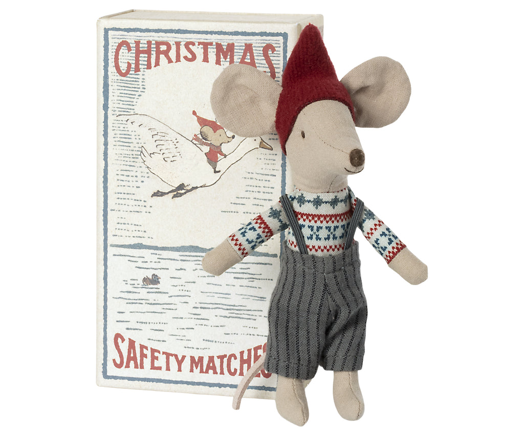Maileg - christmas mouse in matchbox big brother, Weihnachten, Bruder