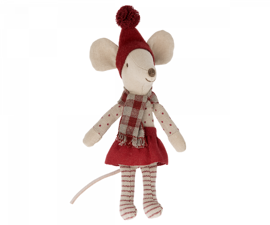Maileg - christmas mouse big sister, Stoff-Maus, Weihnachtsmaus