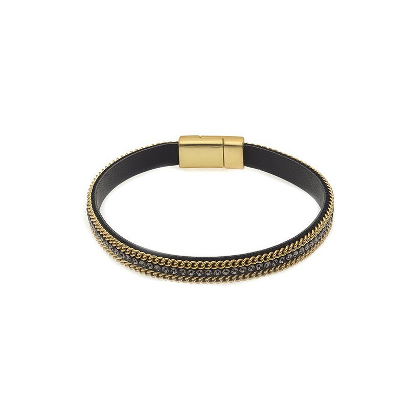 biba Armband grau mit gold, Magnetverschluss 50716