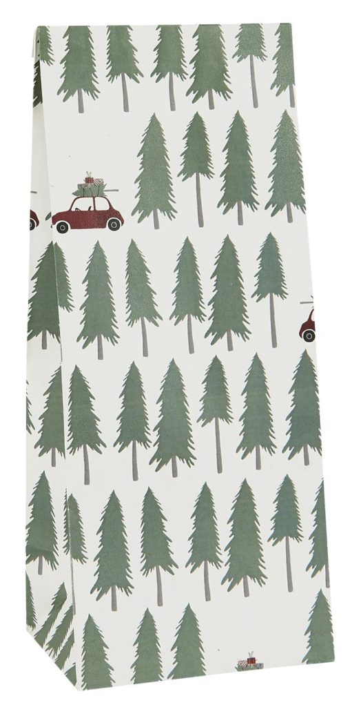 IB Laursen - Buntfalttüte Driving Home for Christmas groß, 5 Stück gebündelt, Geschenktüte, Geschenktasche