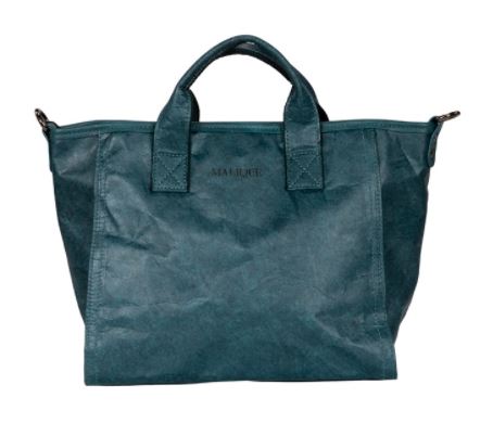 Malique by Me - Handtasche Waxed Paper dunkelblau, Papiertasche, Tasche Papier