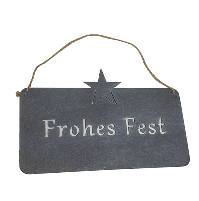 Metall-Schild Frohes Fest